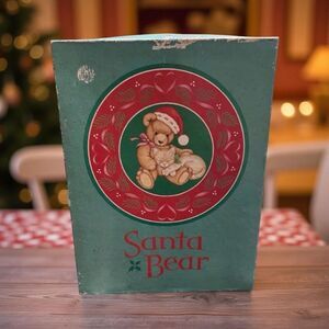 Vintage Current Santa Bear Christmas Puzzle 20 Inch Round 500 Pieces